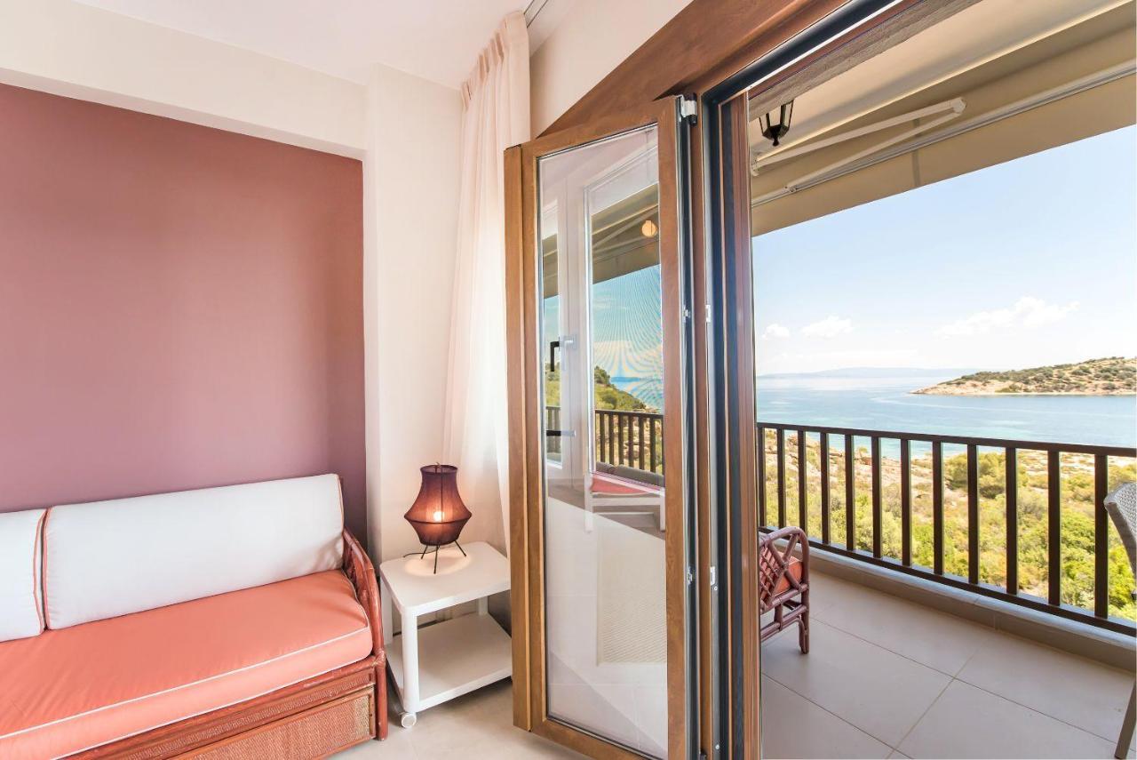 Nereus & Oceanus Beachfront Apartments, Lagonisi Beach #Feelslikehome Ormos Panagias Exterior foto